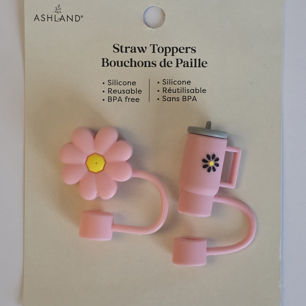 Ashland Pink Straw Toppers